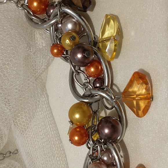 Silver Mixed Jeweled Necklace!!! - Picture 3 of 5